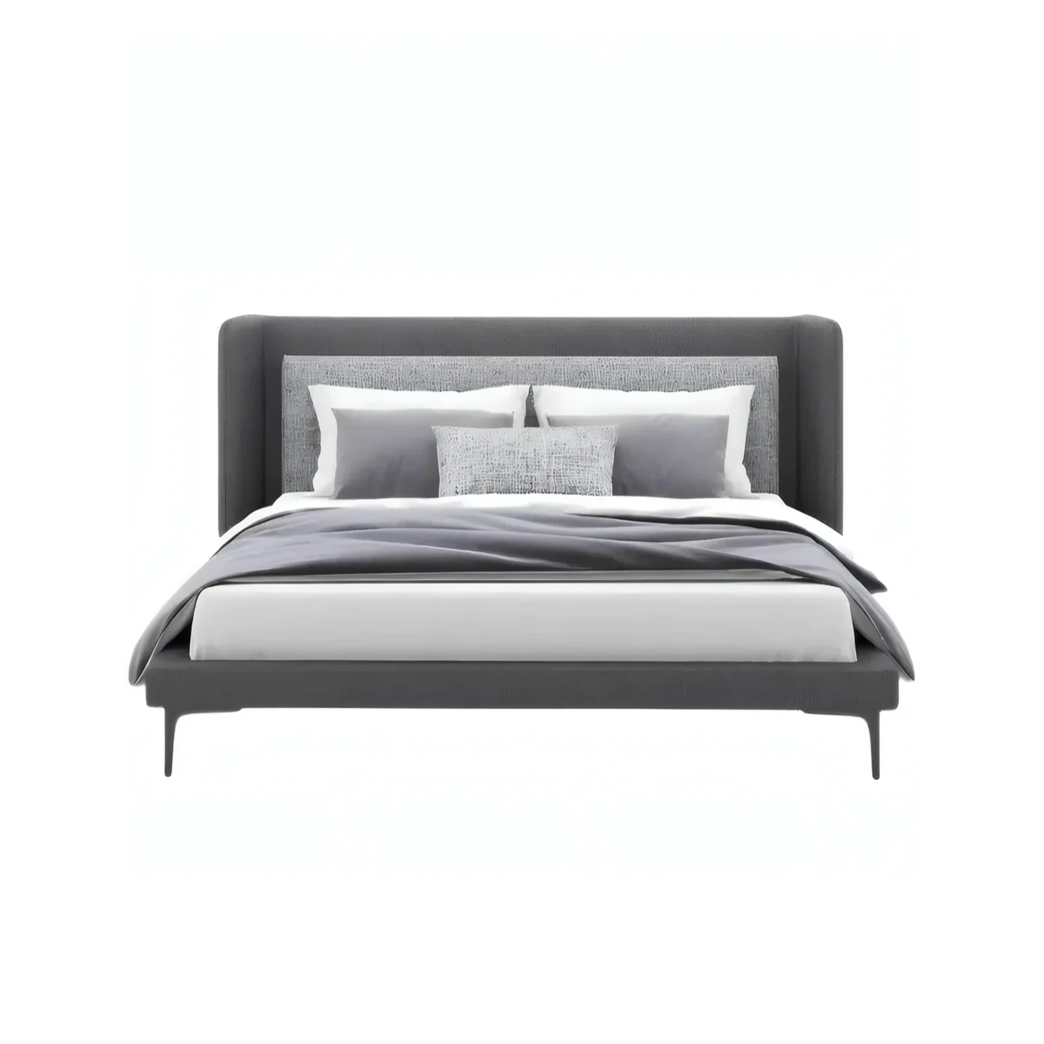 Elsa Bed with Refined Curves and Streamlined Headboard