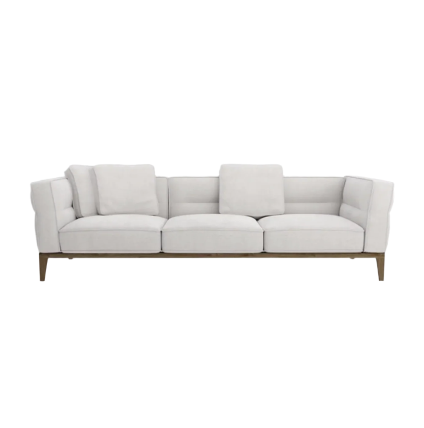 Hope Three-Seater Sofa With Wood Frame and Loose Cushions