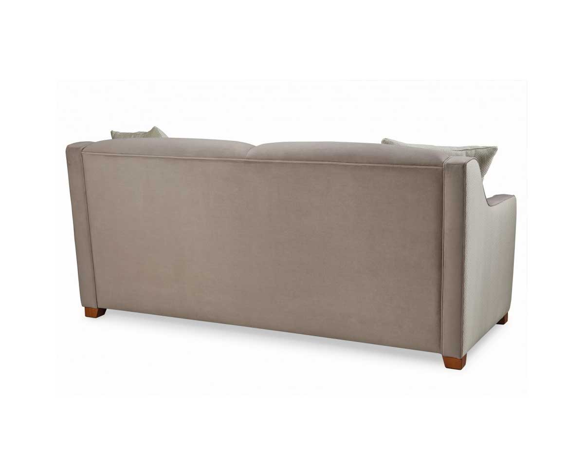 Pixy Sofa with Two Seat Cushions and Wooden Legs