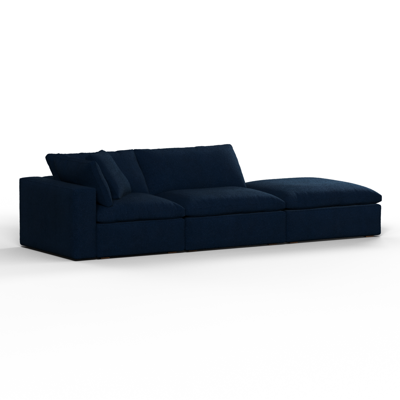 Ari modular corner Sofa with pouffe - Wide fabric range