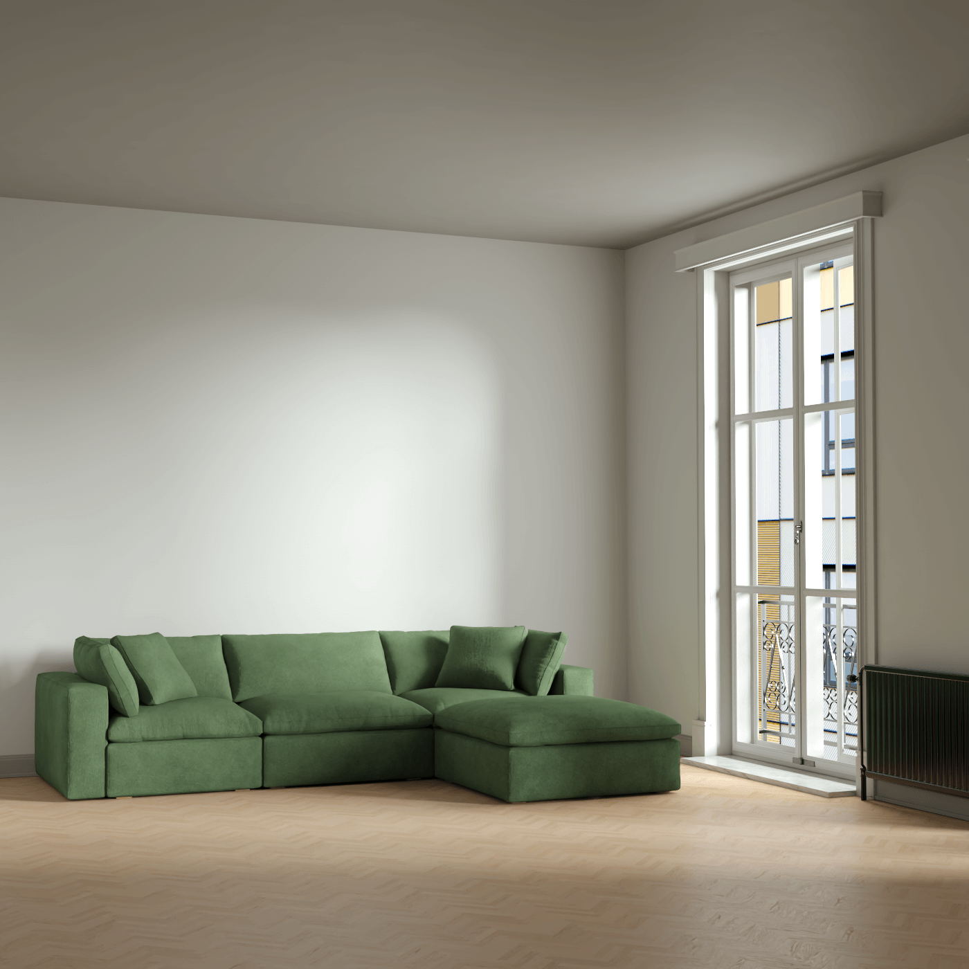 Ari dreisitziges modulares Ecksofa