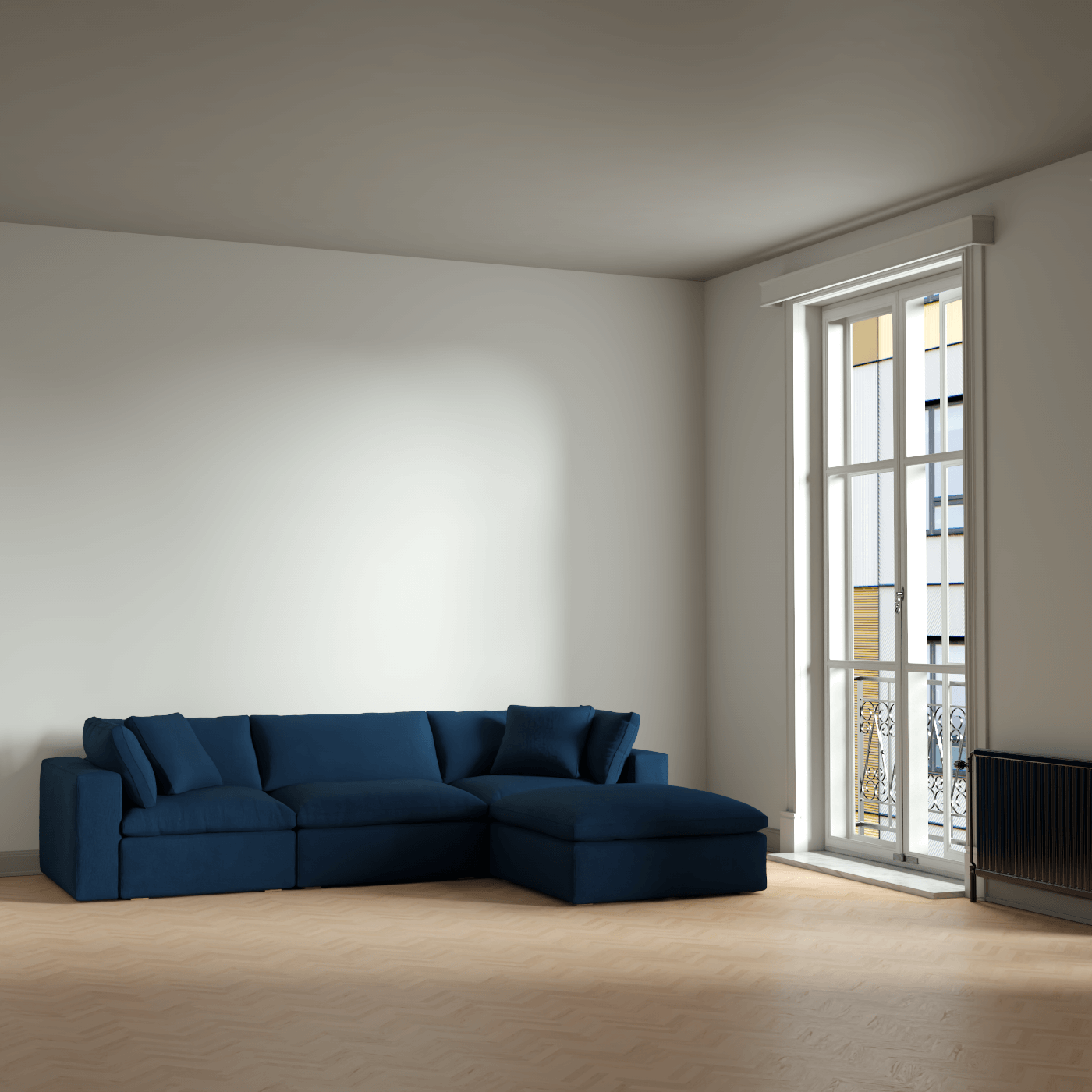 Ari dreisitziges modulares Ecksofa