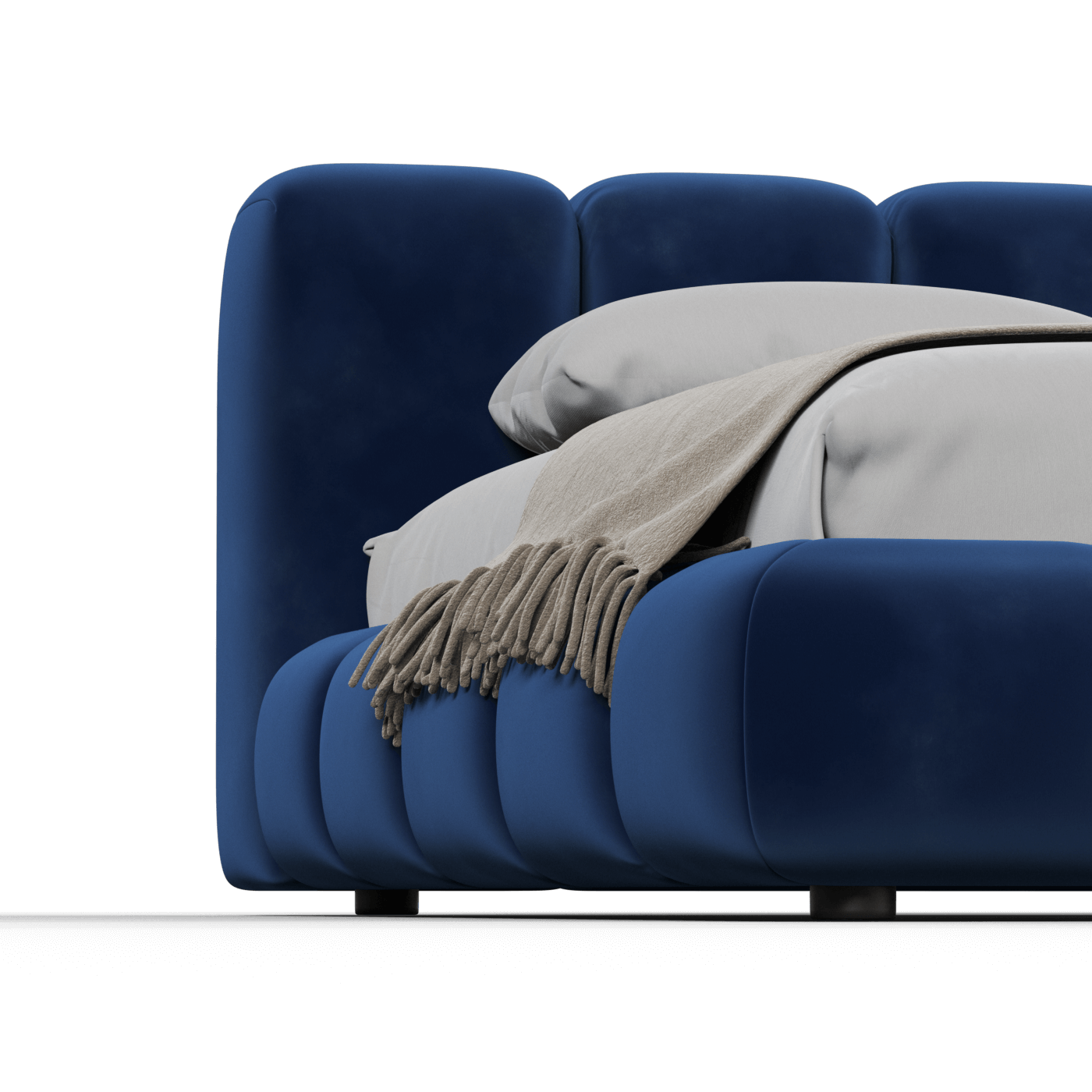 Flauschiges Doppelbett