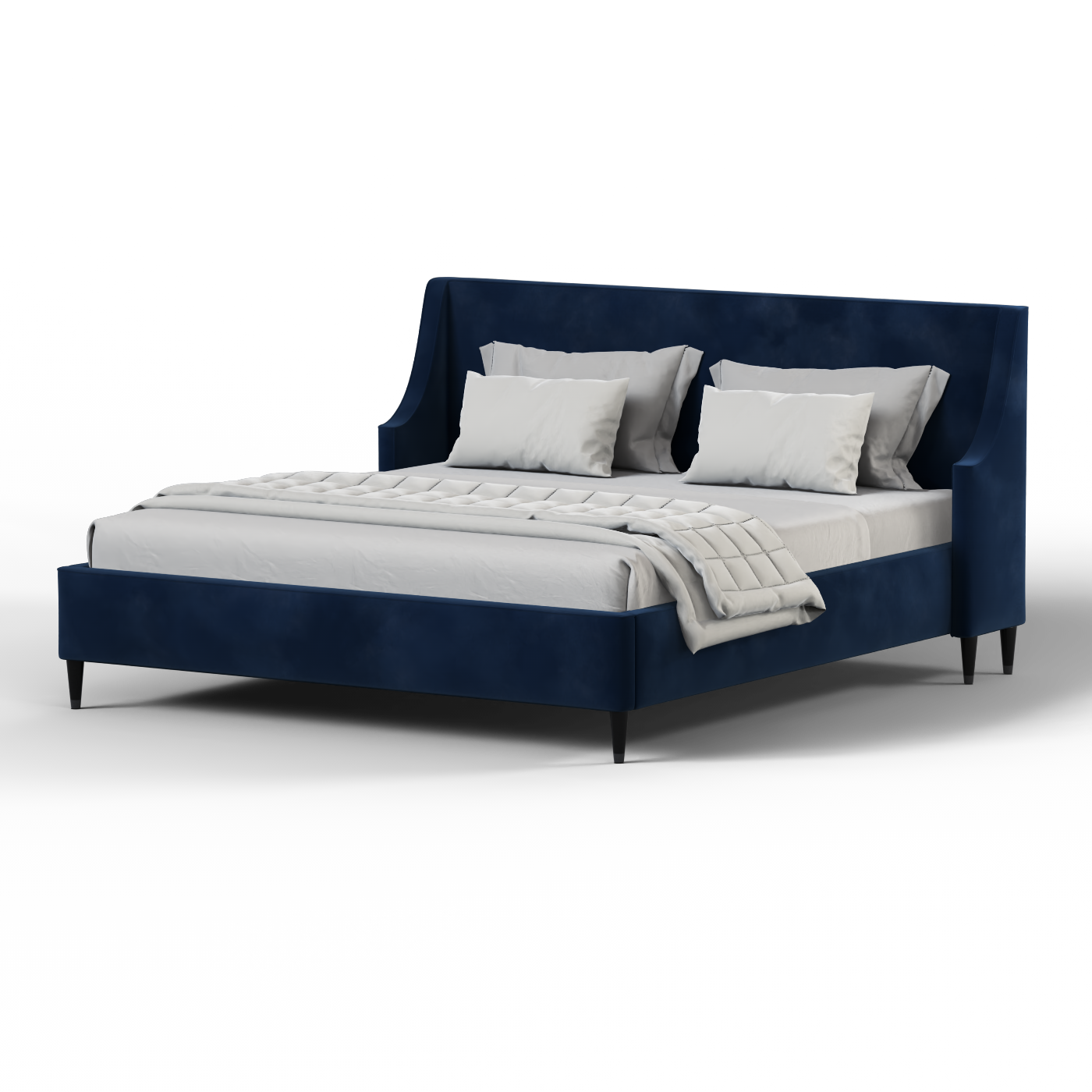 Laura Double Bed with High Headboard