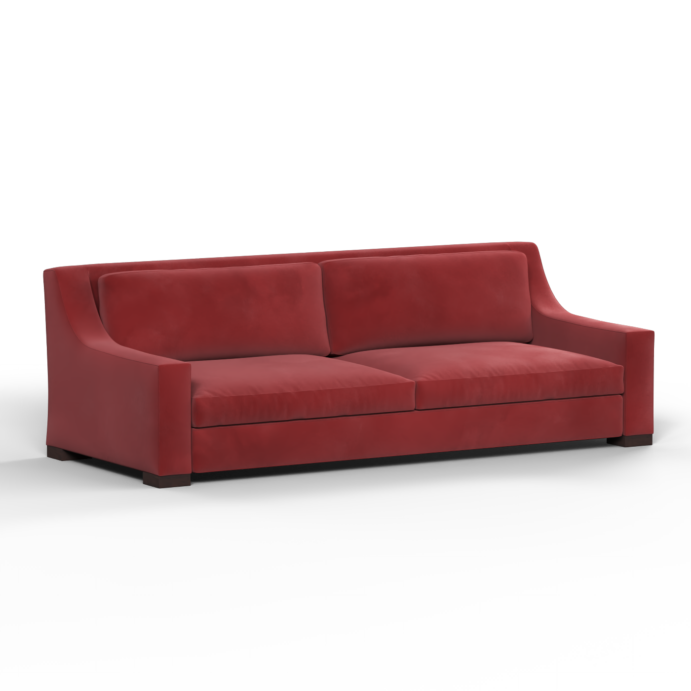 Louis 2 Seater Sofa — Structured Design with Tapered Arms