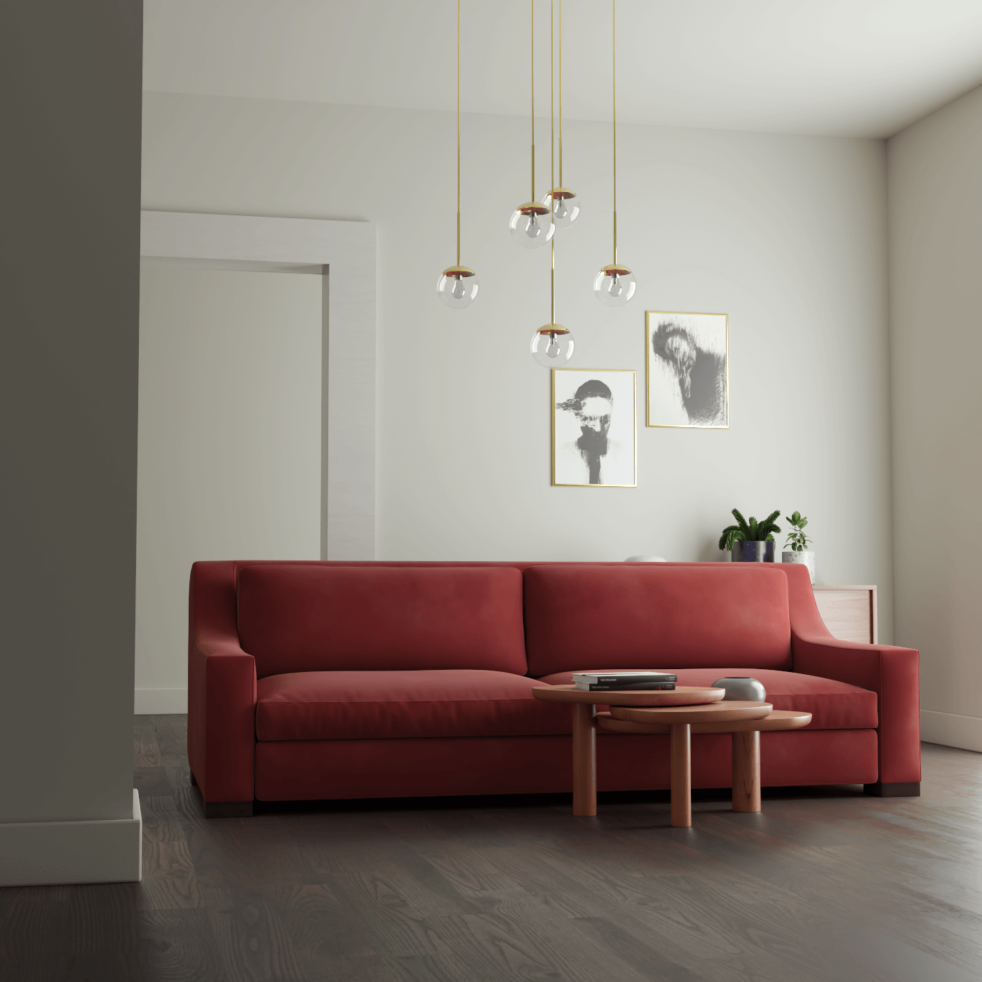 Louis 2 Seater Sofa — Structured Design with Tapered Arms