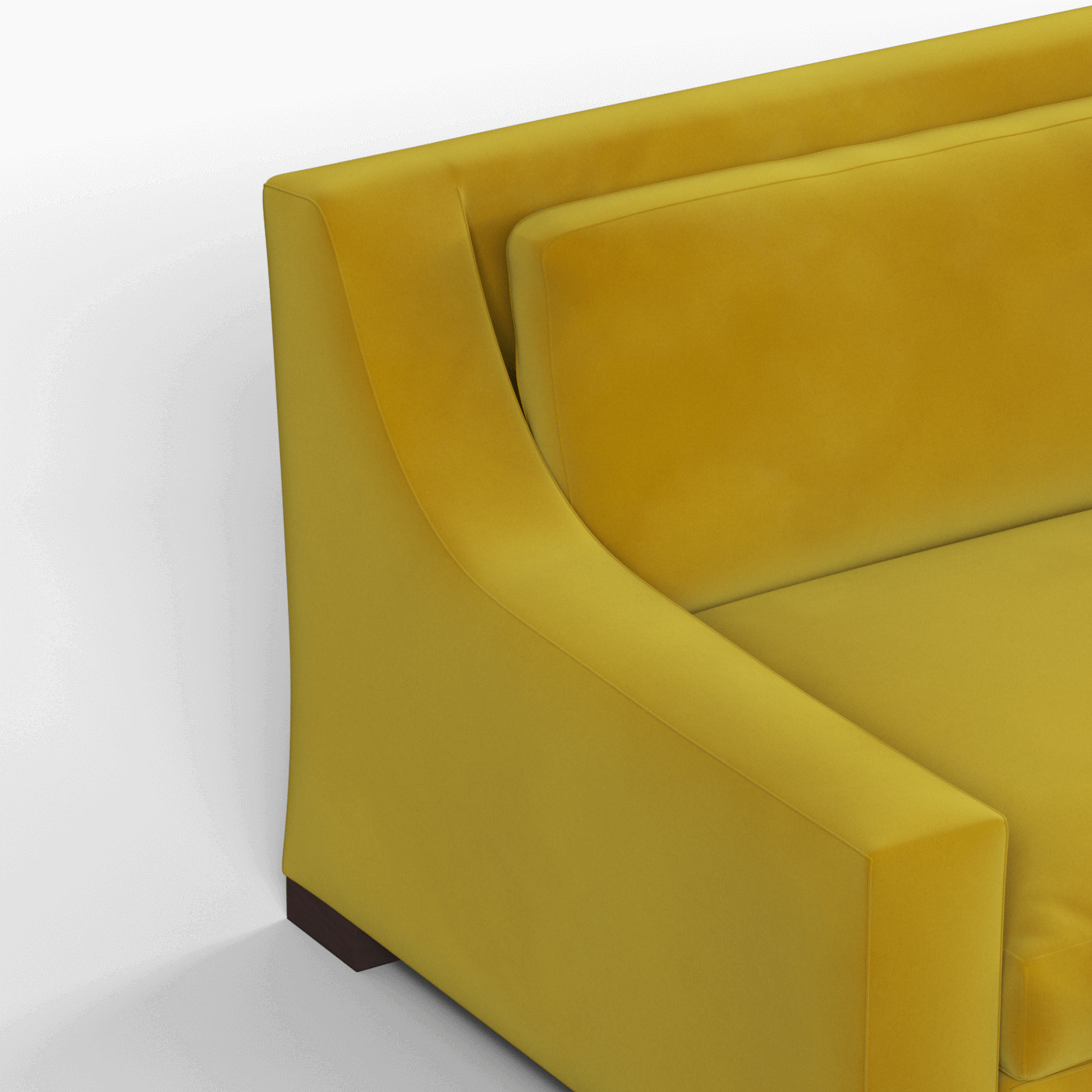 Louis 2 Seater Sofa — Structured Design with Tapered Arms