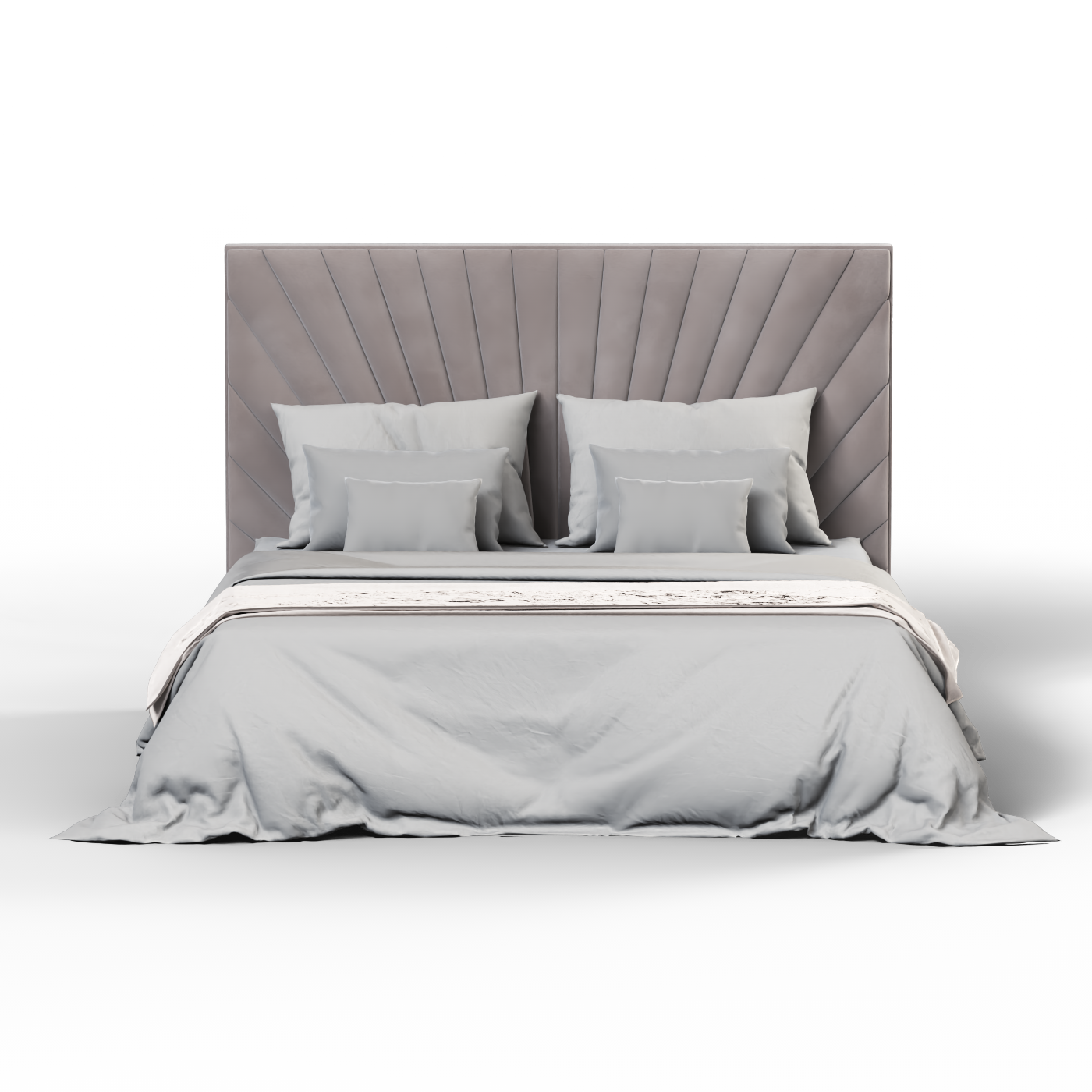 Lit Lucia avec tête de lit haute et raffinée