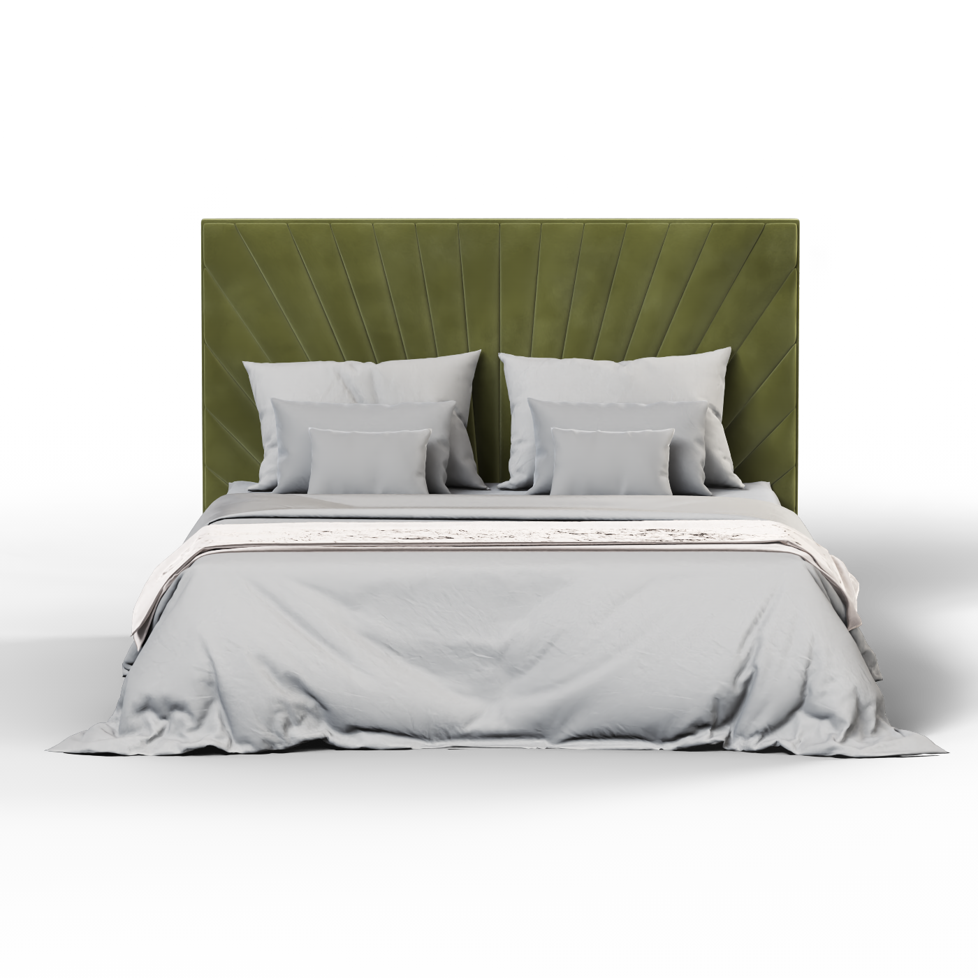 Lucia Bed With High Refined Headboard