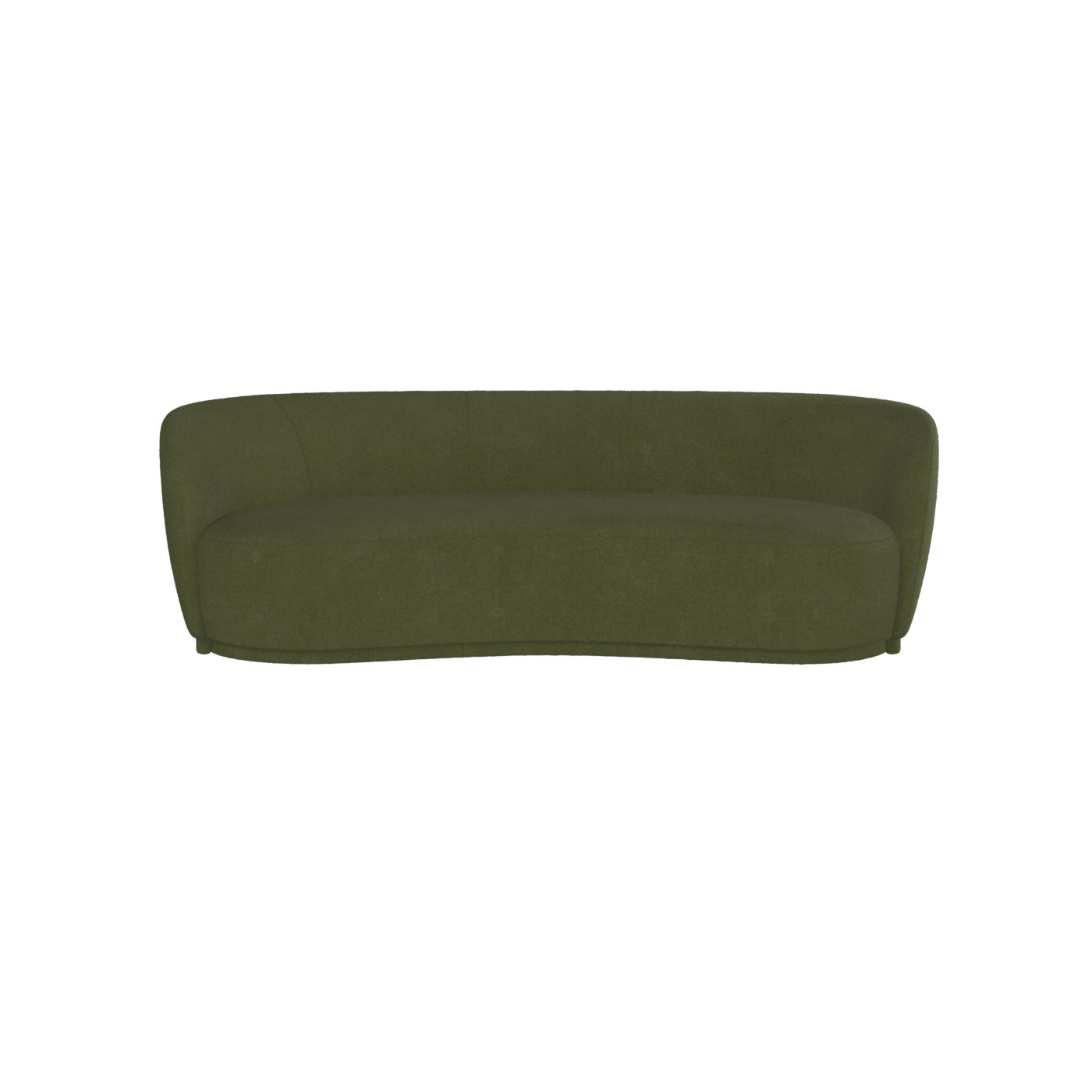 Posh Sofa - Curved Back Sofa with Continuous Base