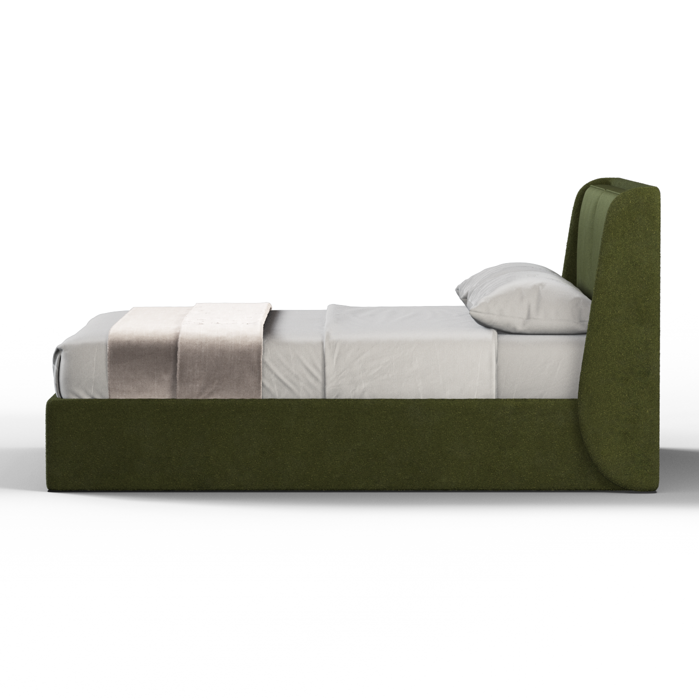 Bett mit weichem Kopfteil Ruby