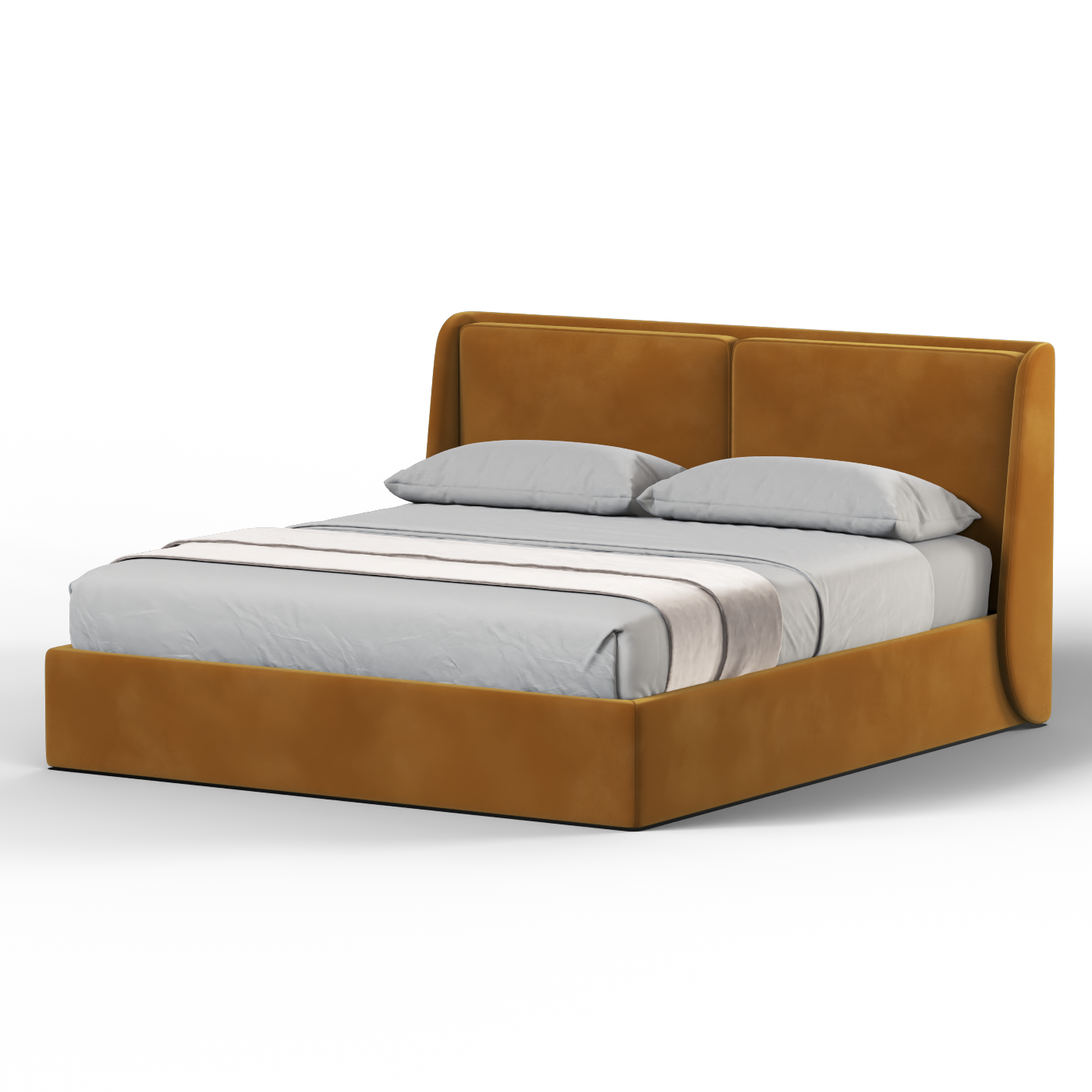 Bett mit weichem Kopfteil Ruby