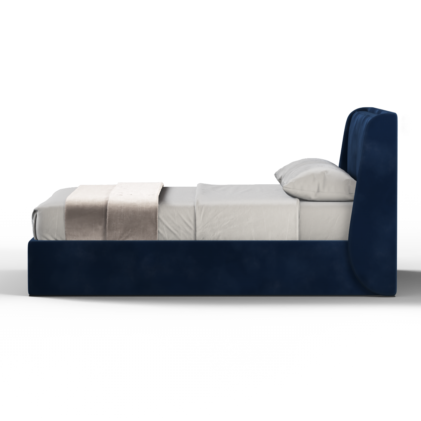 Bett mit weichem Kopfteil Ruby