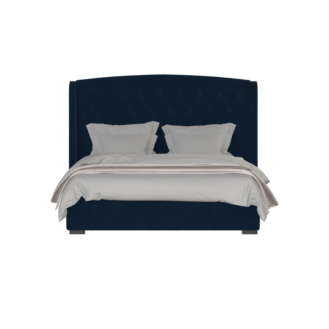 Sophia Upholstered Bed with Buttoned Headboard