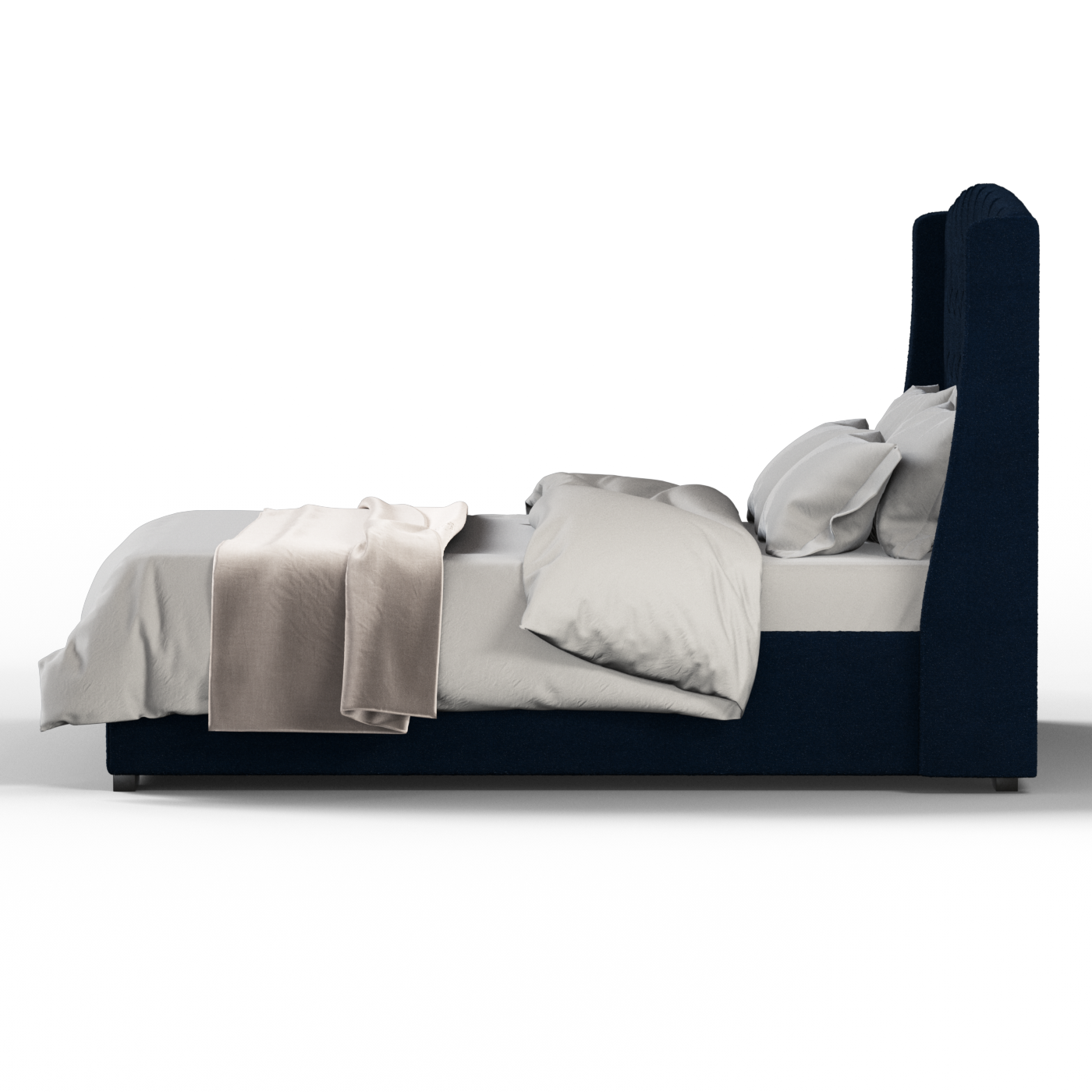 Sophia Upholstered Bed with Buttoned Headboard