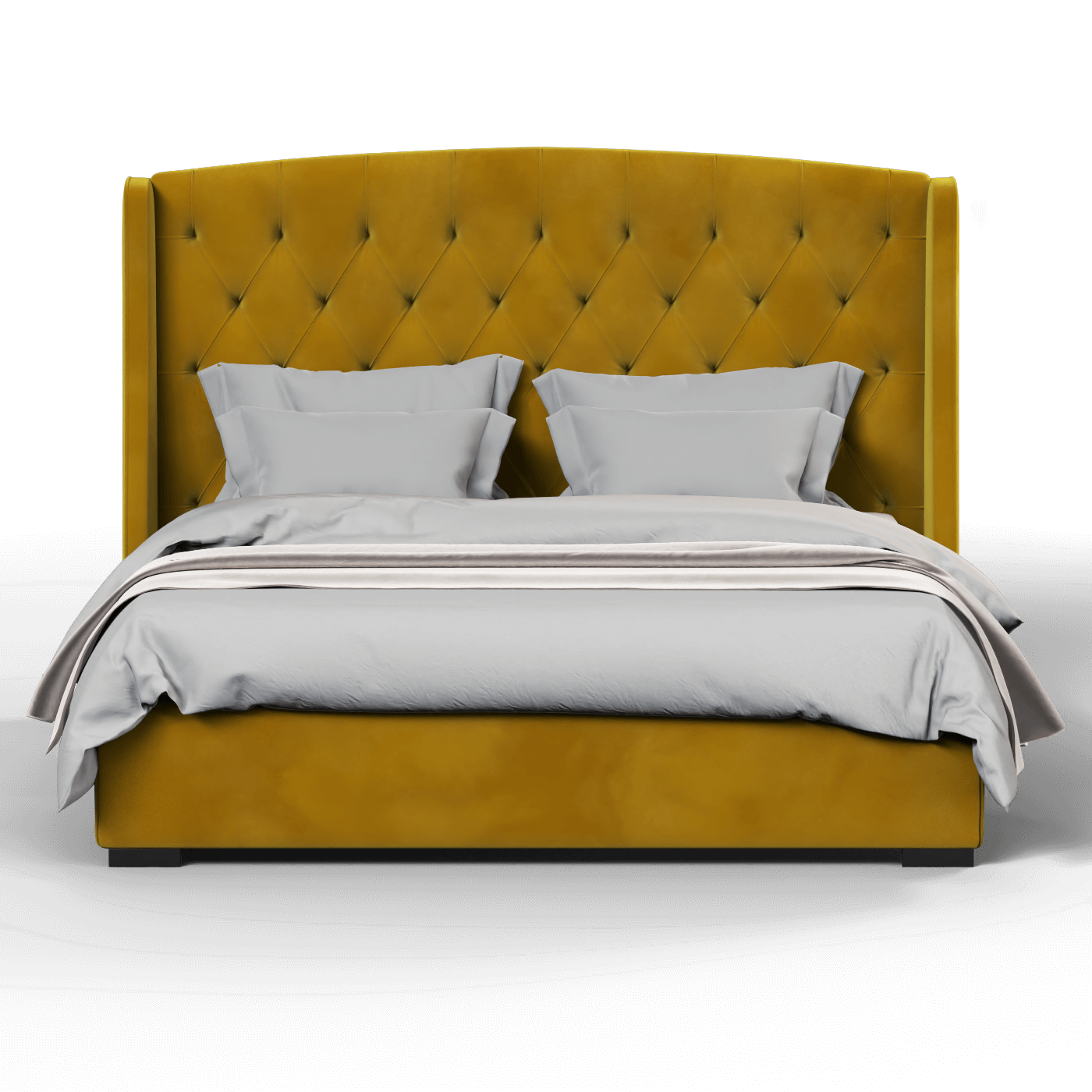 Sophia Upholstered Bed with Buttoned Headboard