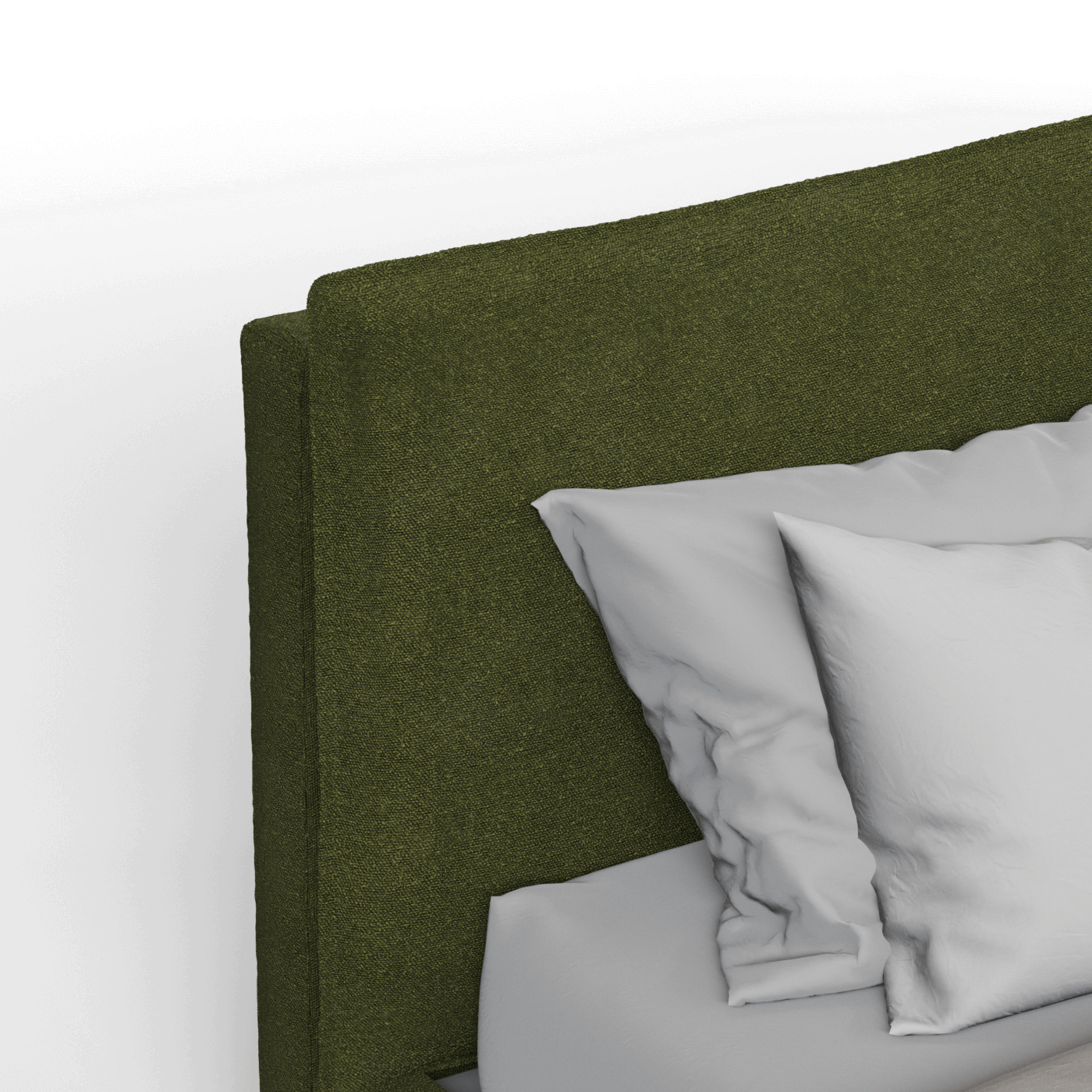 Thea Upholstered Double Bed with Clean Headboard