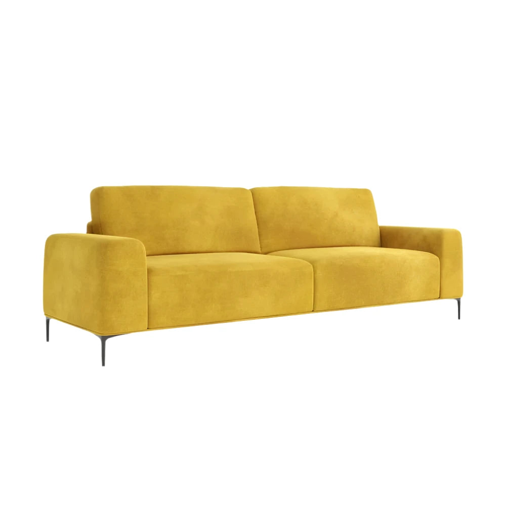 Back view of Holland sofa showing squared design