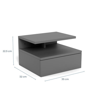 Bedside Table Ashlan - Grey