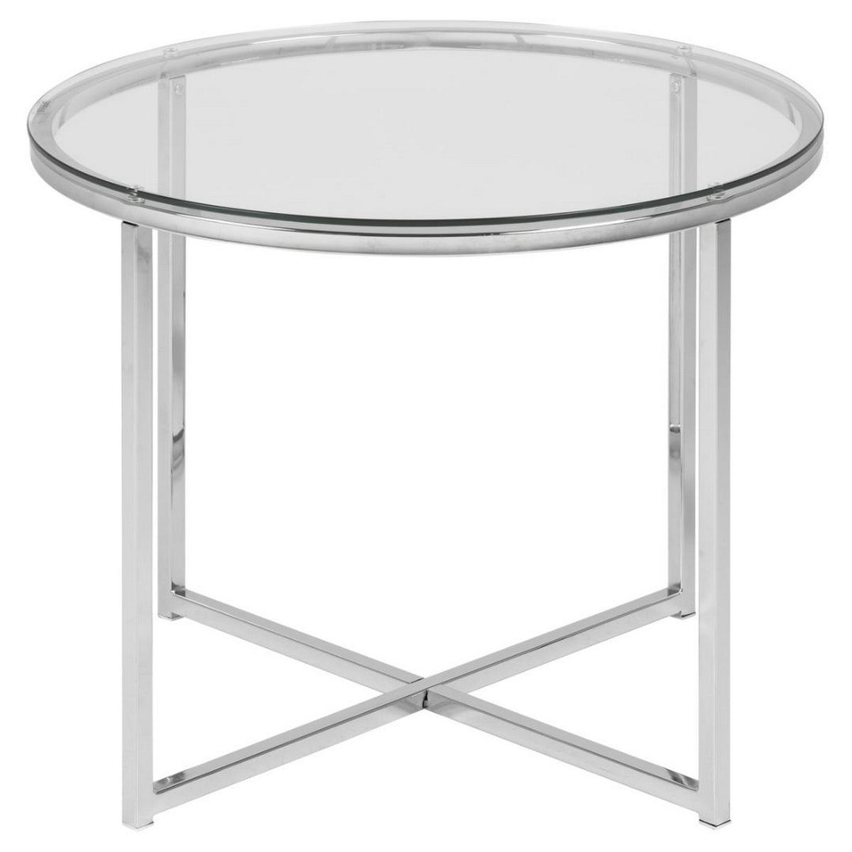 Side Table Cross - Transparent