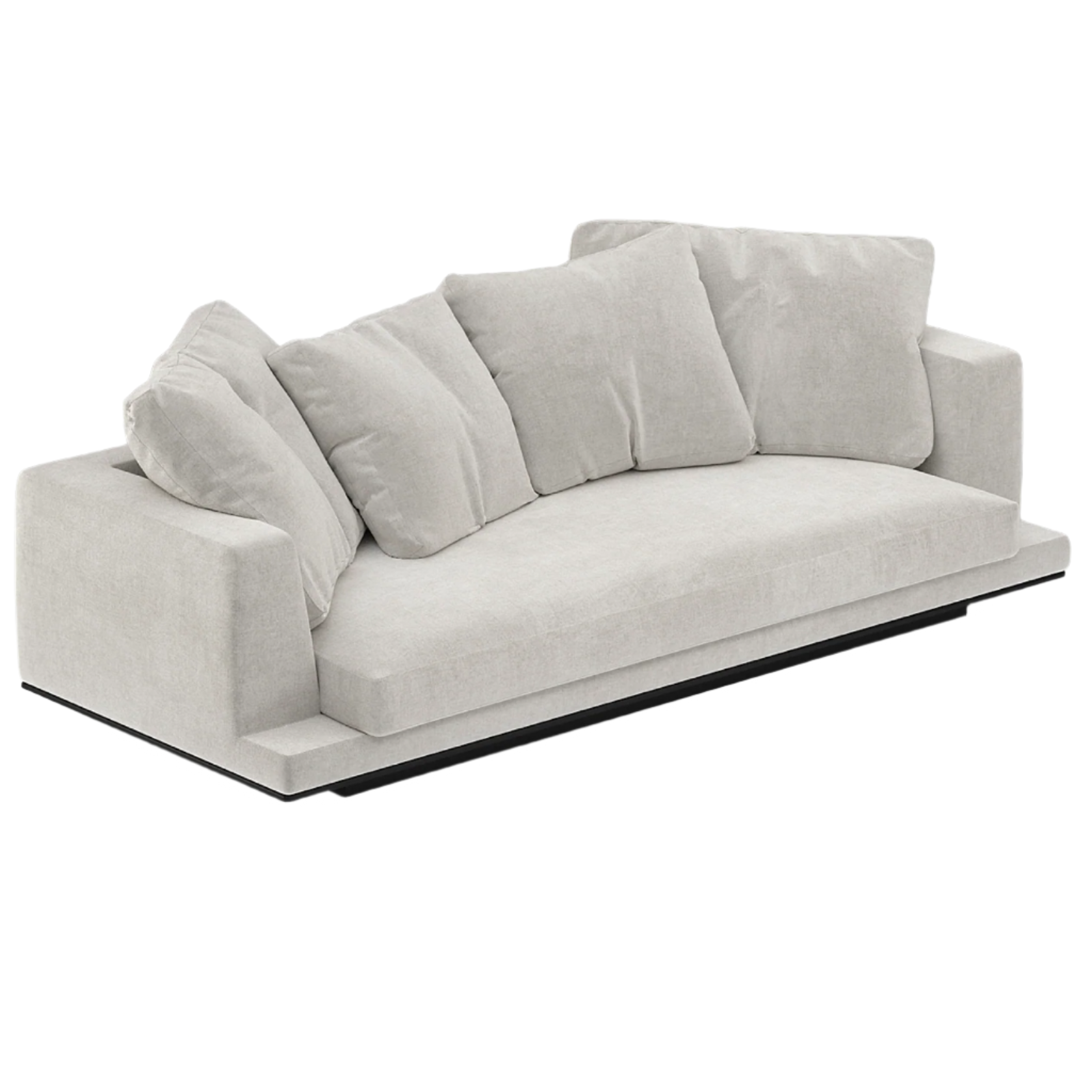 Grapple Low-Profile Sofa With Wide Base and Soft Upholstery