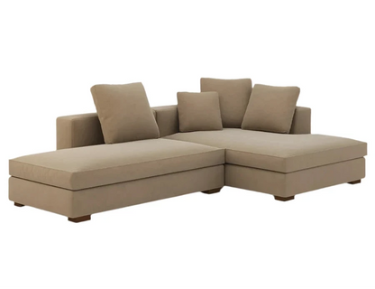Canapé d'angle Ebbe au design modulaire et au cadre discret 