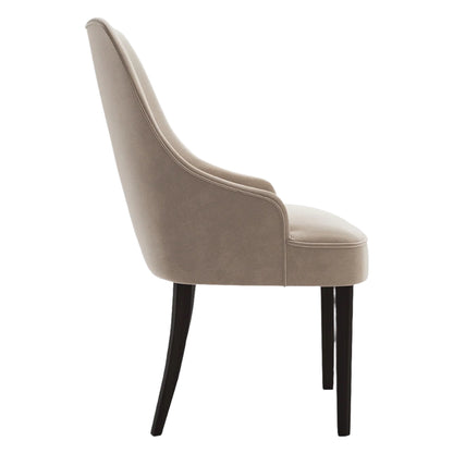 Romeo Dining Chair with High Back and Wooden Legs