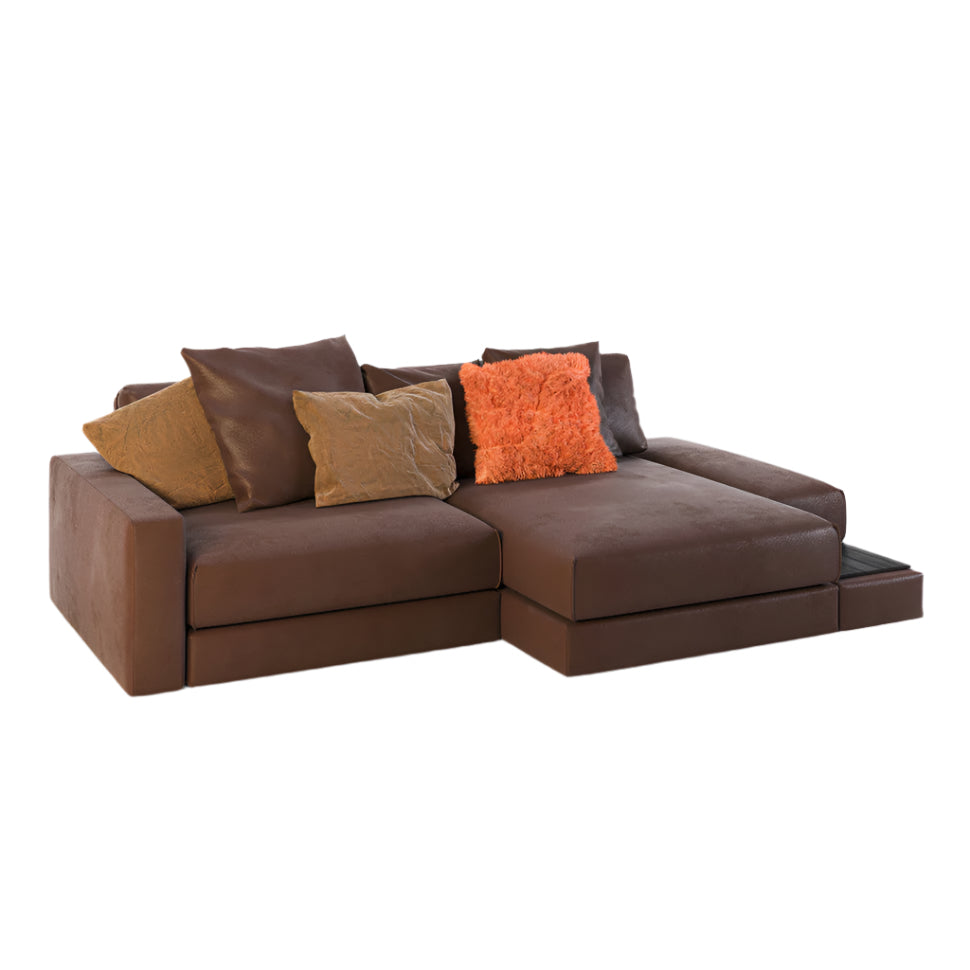 Parker Sectional Sofa with Right Chaise and Four Cushions