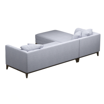 Hector Three-Seater Sectional Sofa With Left Chaise And Four Throw Pillows