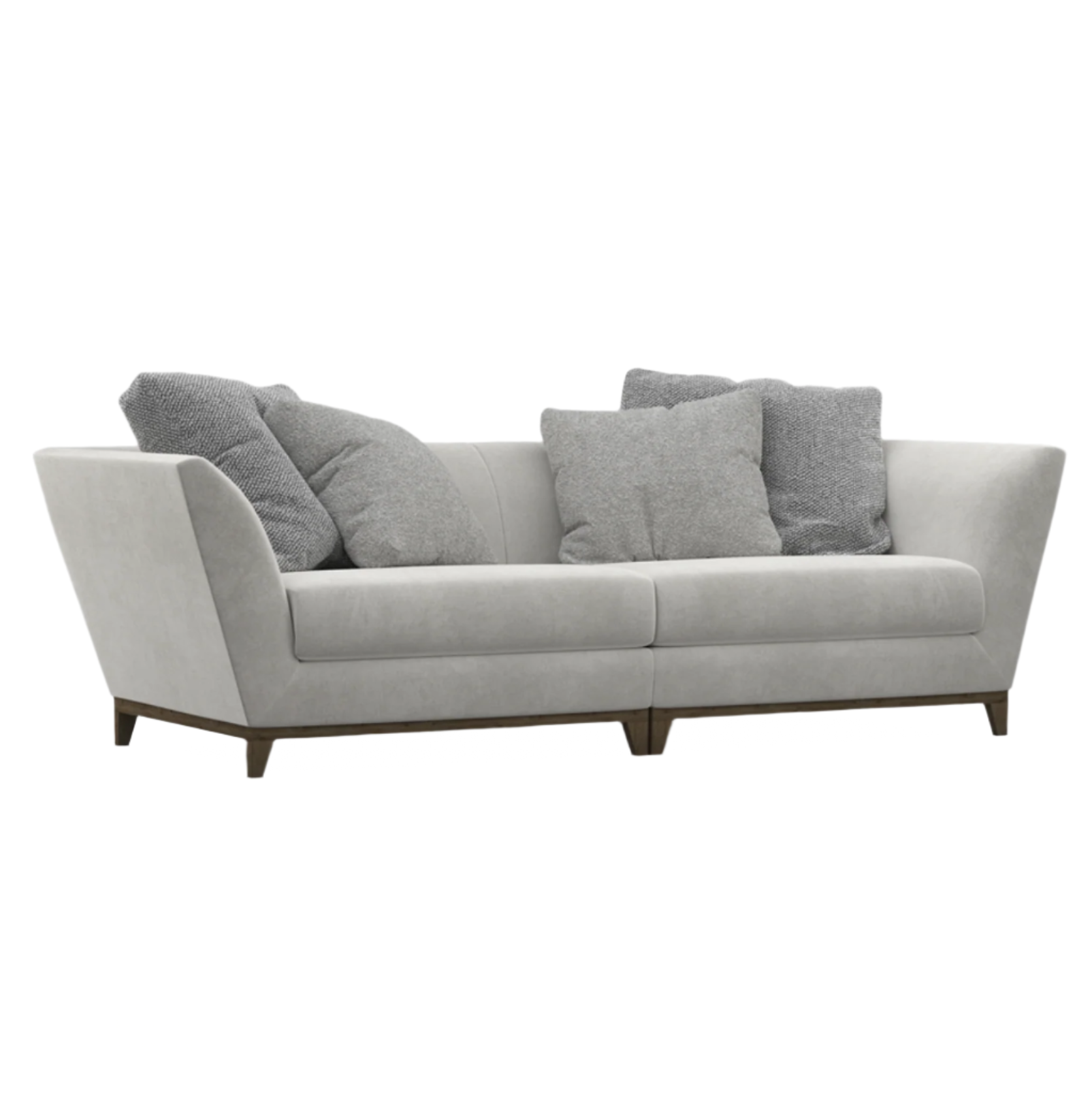 Blossom Sofa With Four Cushions and Split Design