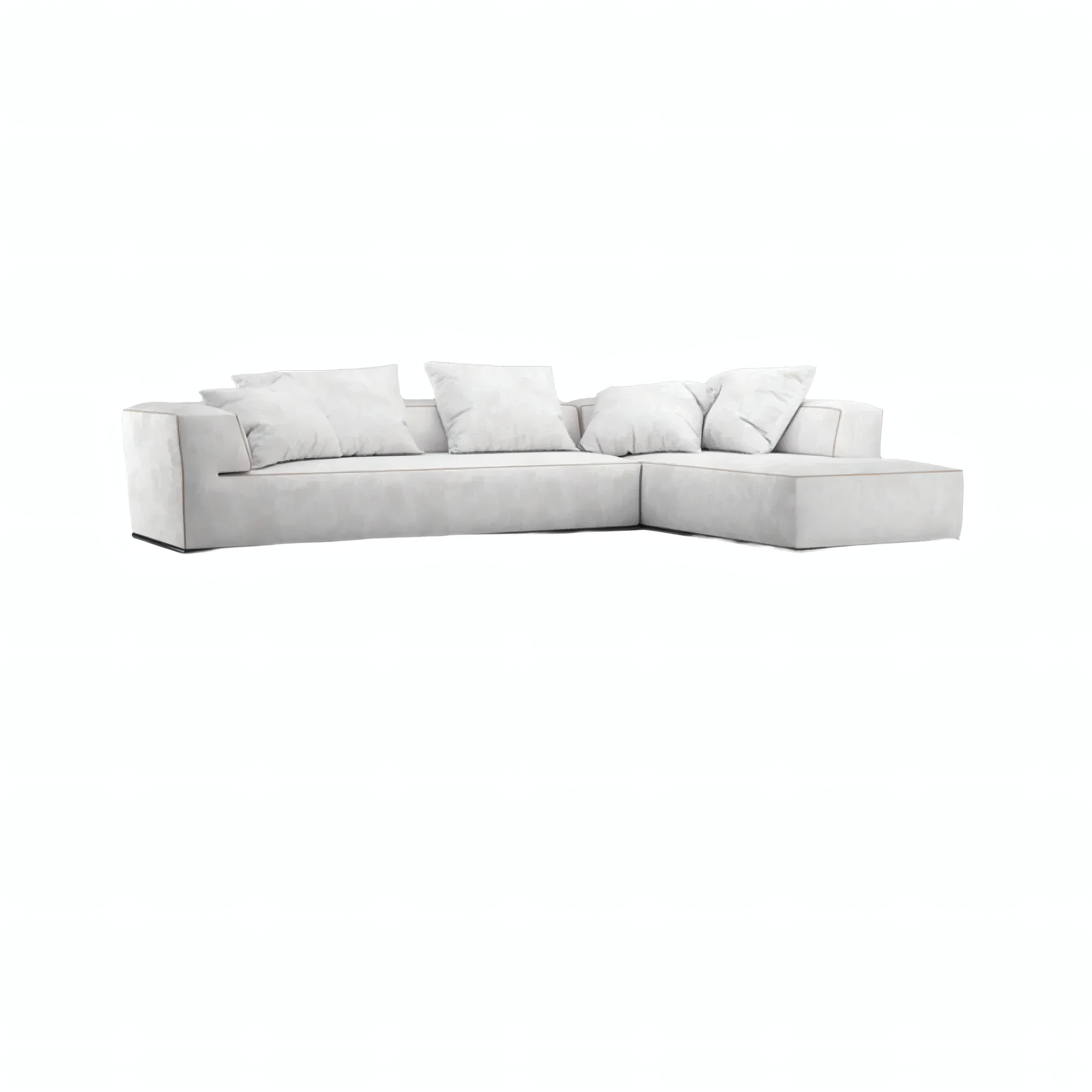 Kano L‑Shaped Sectional with Solid-Wood Frame