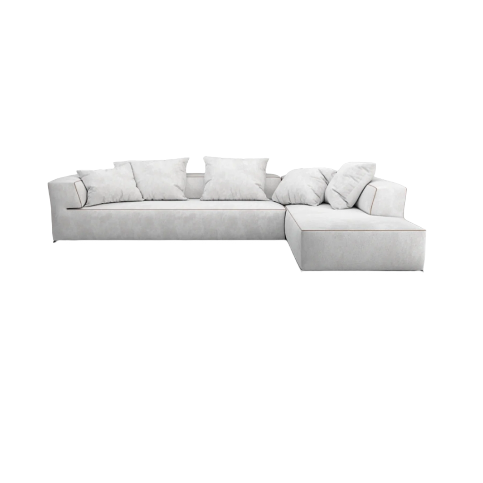 Kano L‑shape sectional sofa with clean-lined arm and backrest