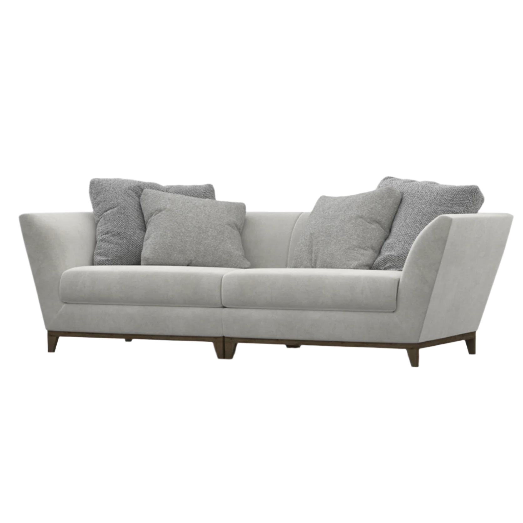 Blossom Sofa With Four Cushions and Split Design