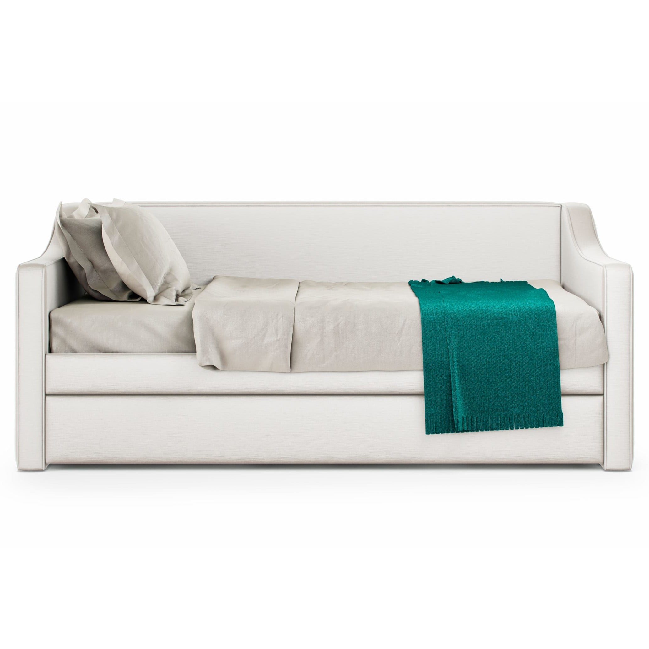 Lit de repos rembourré Tovi avec accoudoirs incurvés