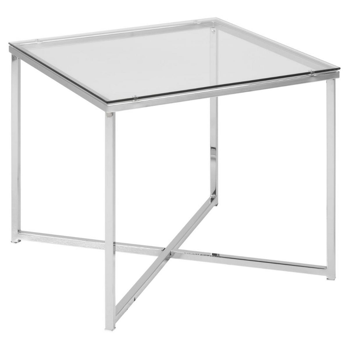 Side Table Cross - Transparent