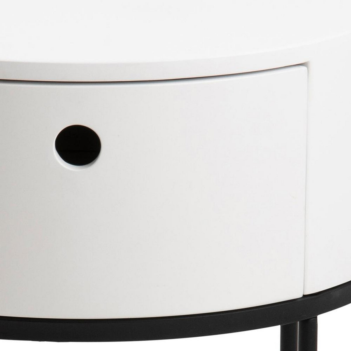 Bedside Table Polo - White