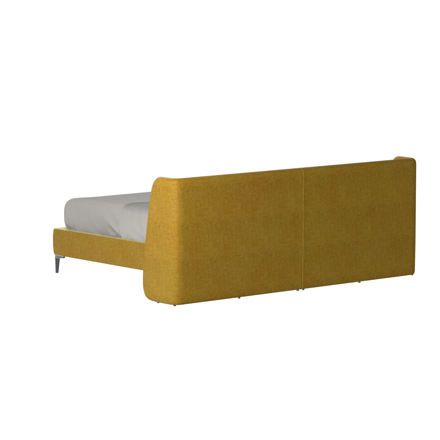 Abbey Upholstered Bed with Structured Headboard and Refined Lines