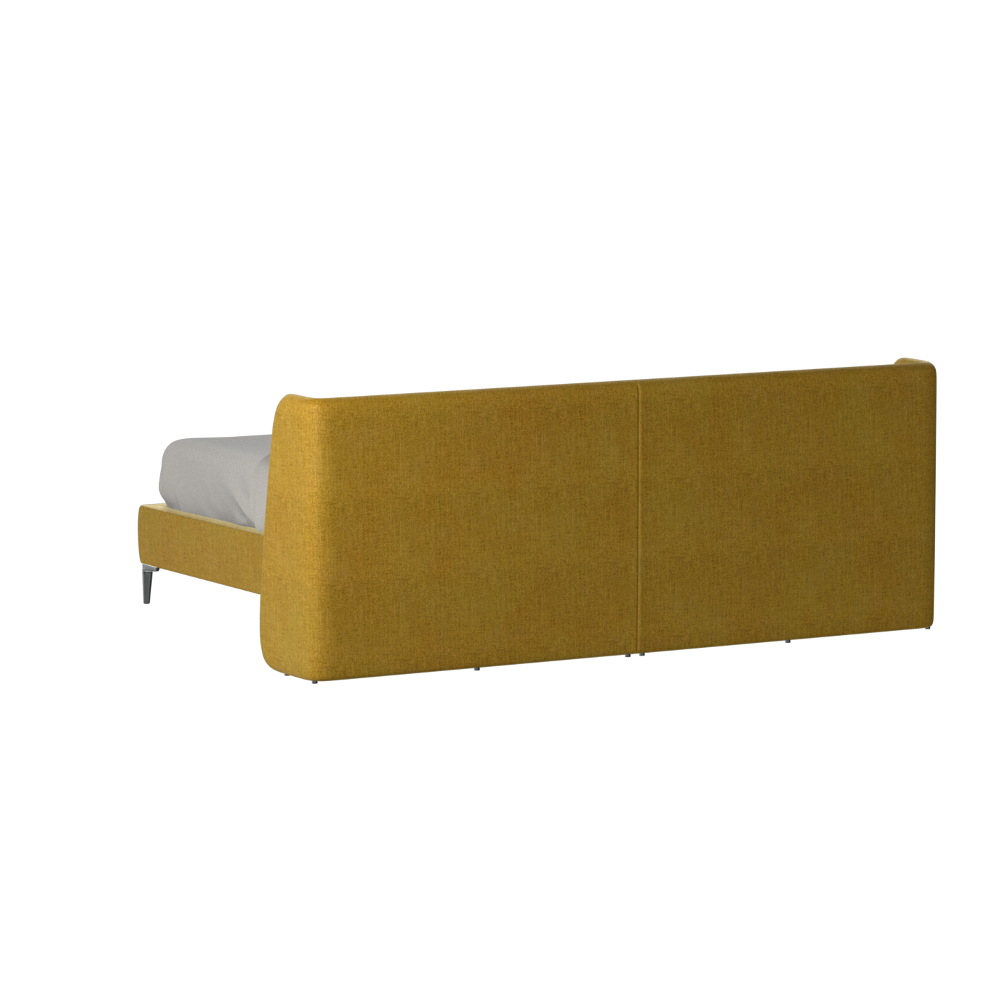 Abbey Upholstered Bed with Structured Headboard and Refined Lines
