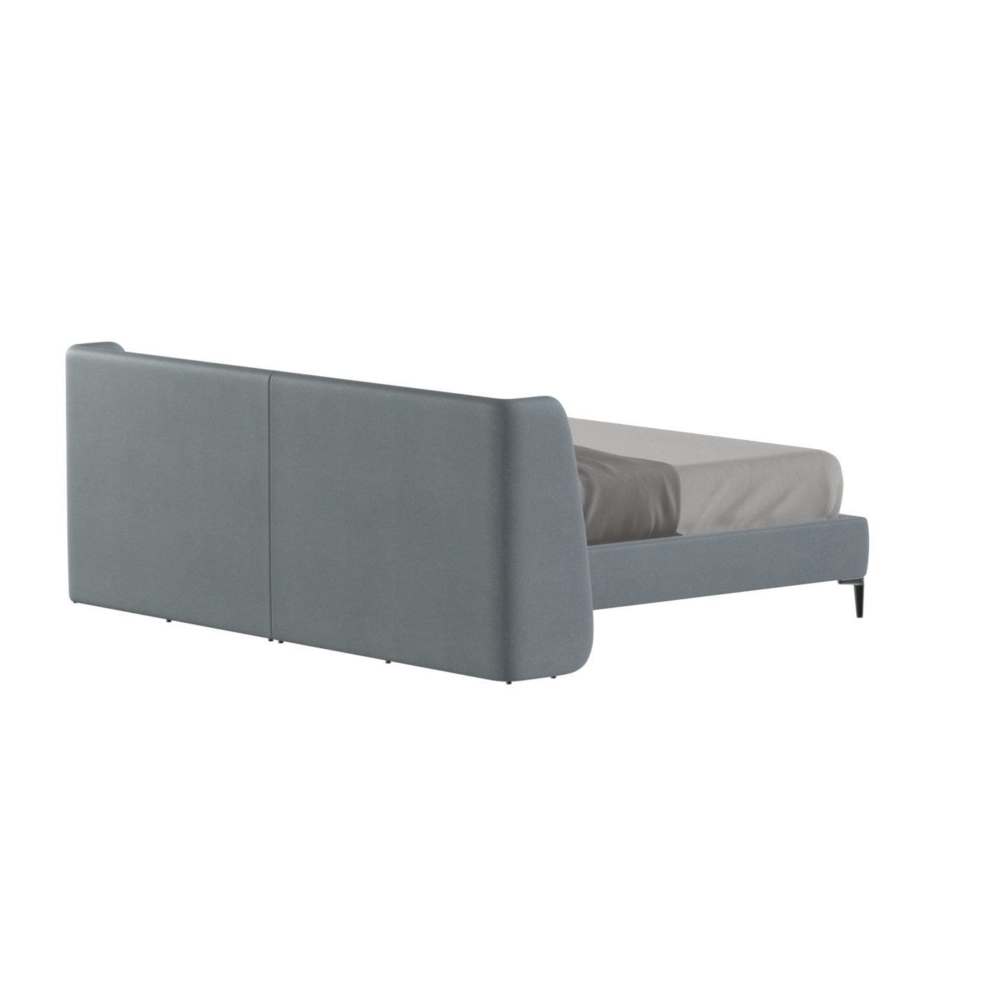 Abbey Upholstered Bed with Structured Headboard and Refined Lines