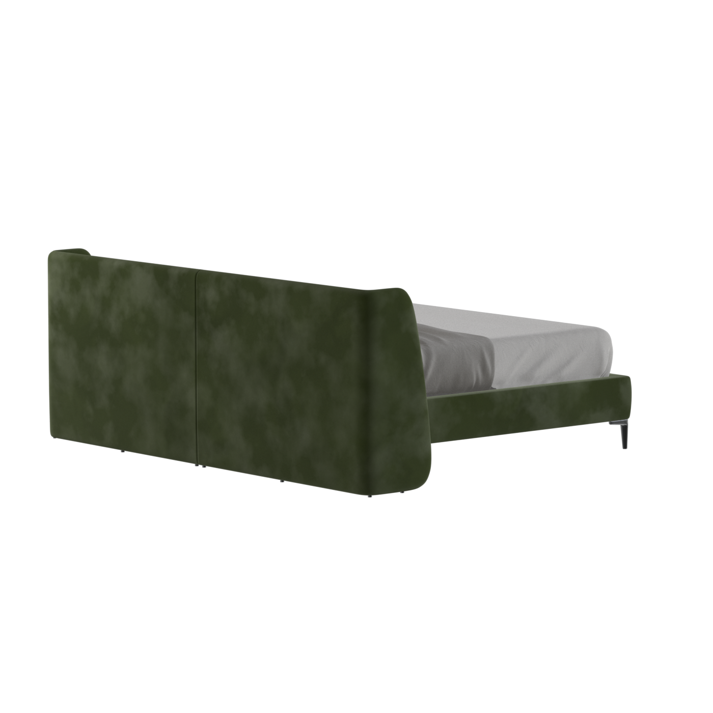Abbey Upholstered Bed with Structured Headboard and Refined Lines