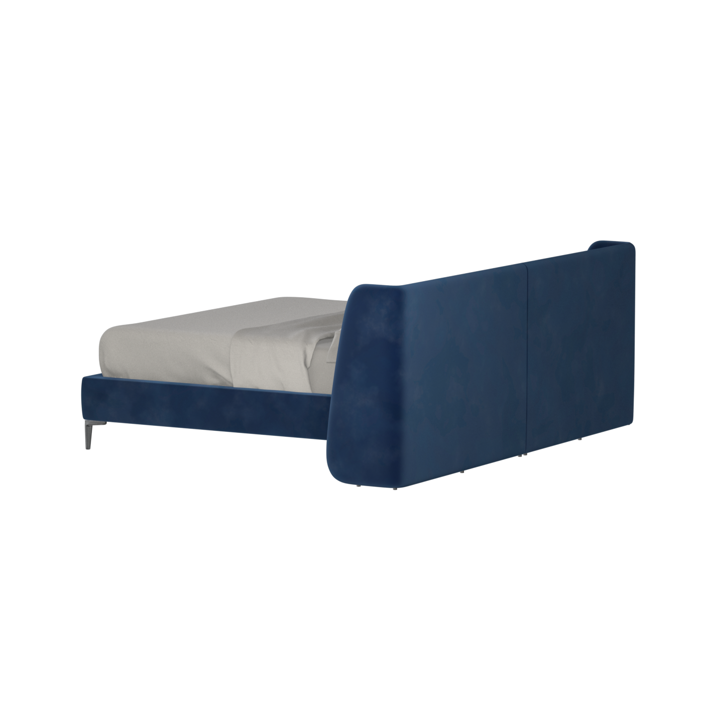 Abbey Upholstered Bed with Structured Headboard and Refined Lines