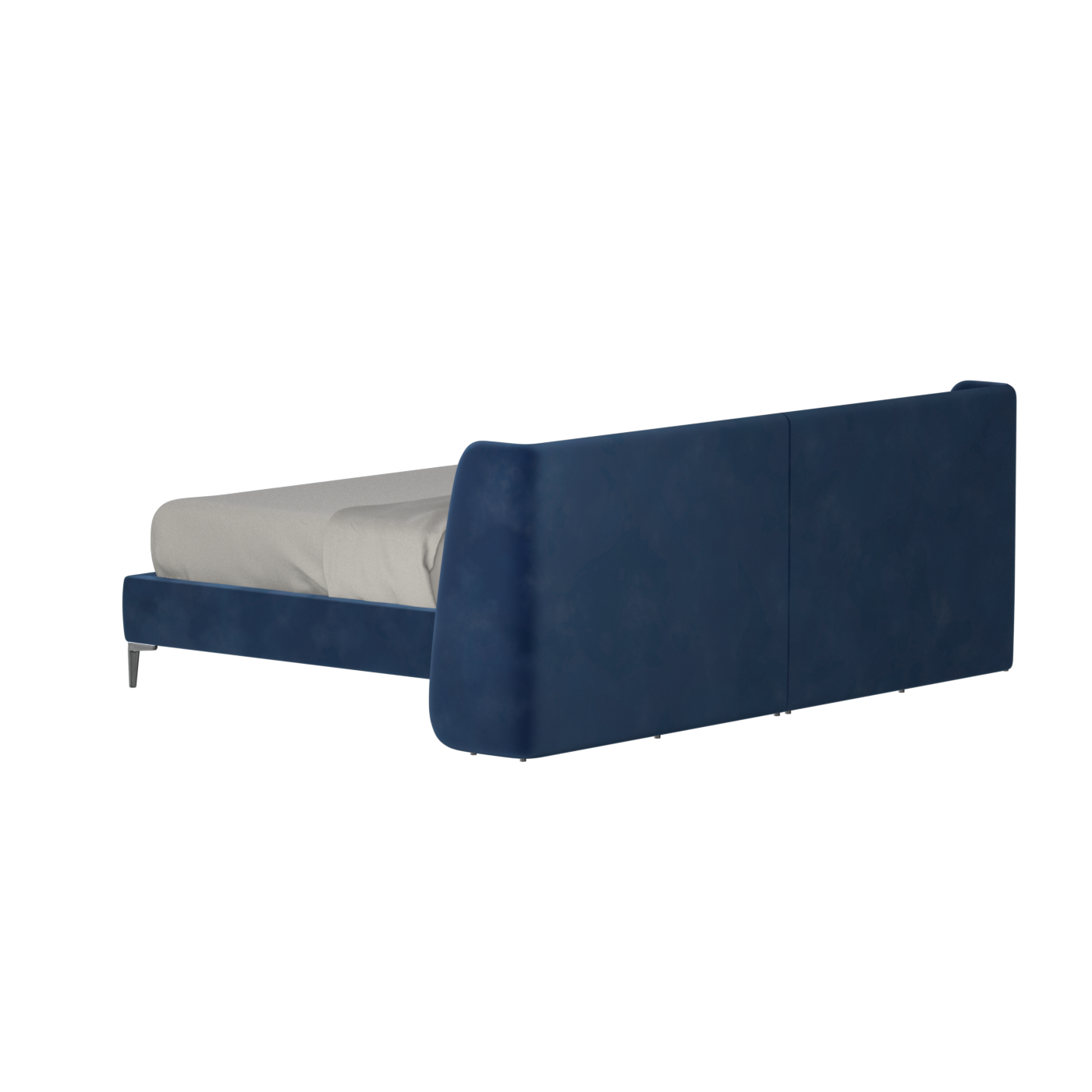 Abbey Upholstered Bed with Structured Headboard and Refined Lines