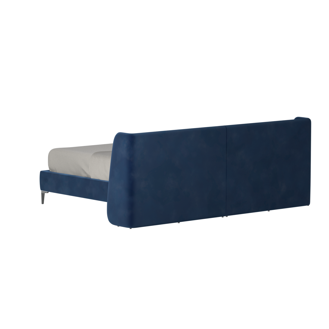 Abbey Upholstered Bed with Structured Headboard and Refined Lines