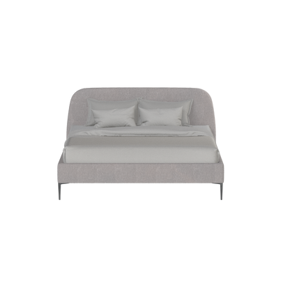 Anna Upholstered Bed with Vertical Headboard Detailing