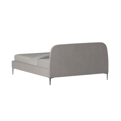 Anna Upholstered Bed with Vertical Headboard Detailing