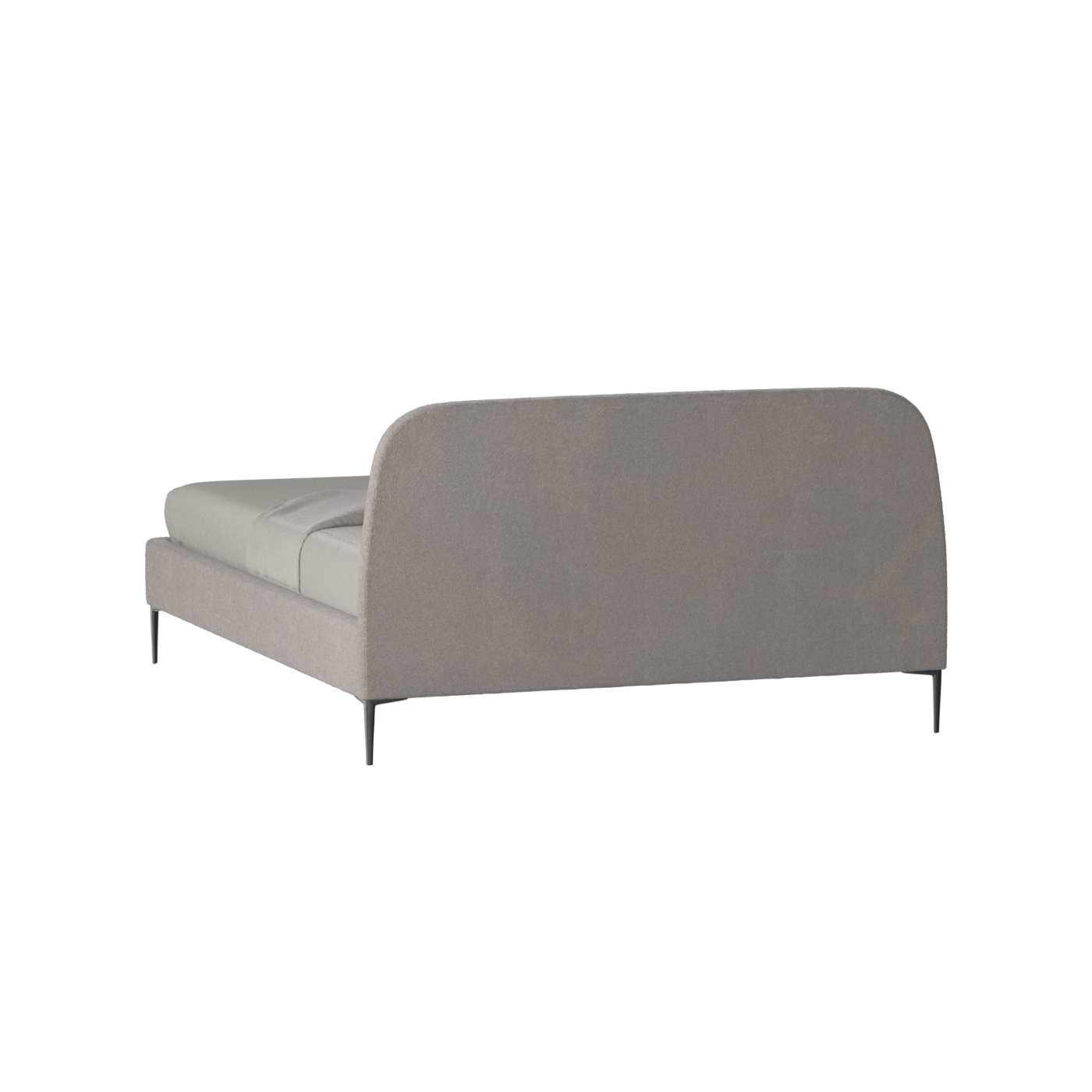 Anna Upholstered Bed with Vertical Headboard Detailing