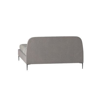 Anna Upholstered Bed with Vertical Headboard Detailing
