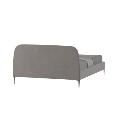 Anna Upholstered Bed with Vertical Headboard Detailing