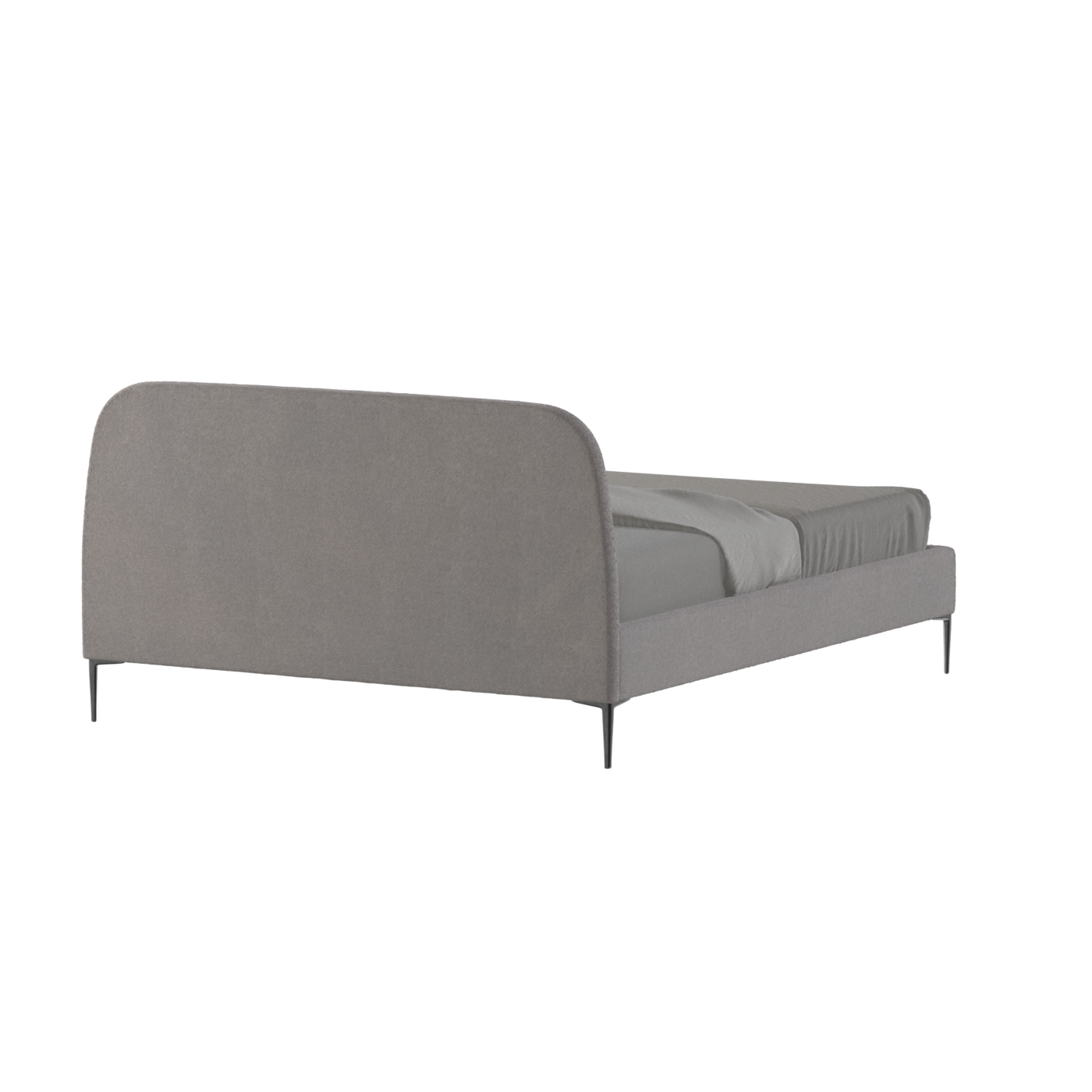 Anna Upholstered Bed with Vertical Headboard Detailing