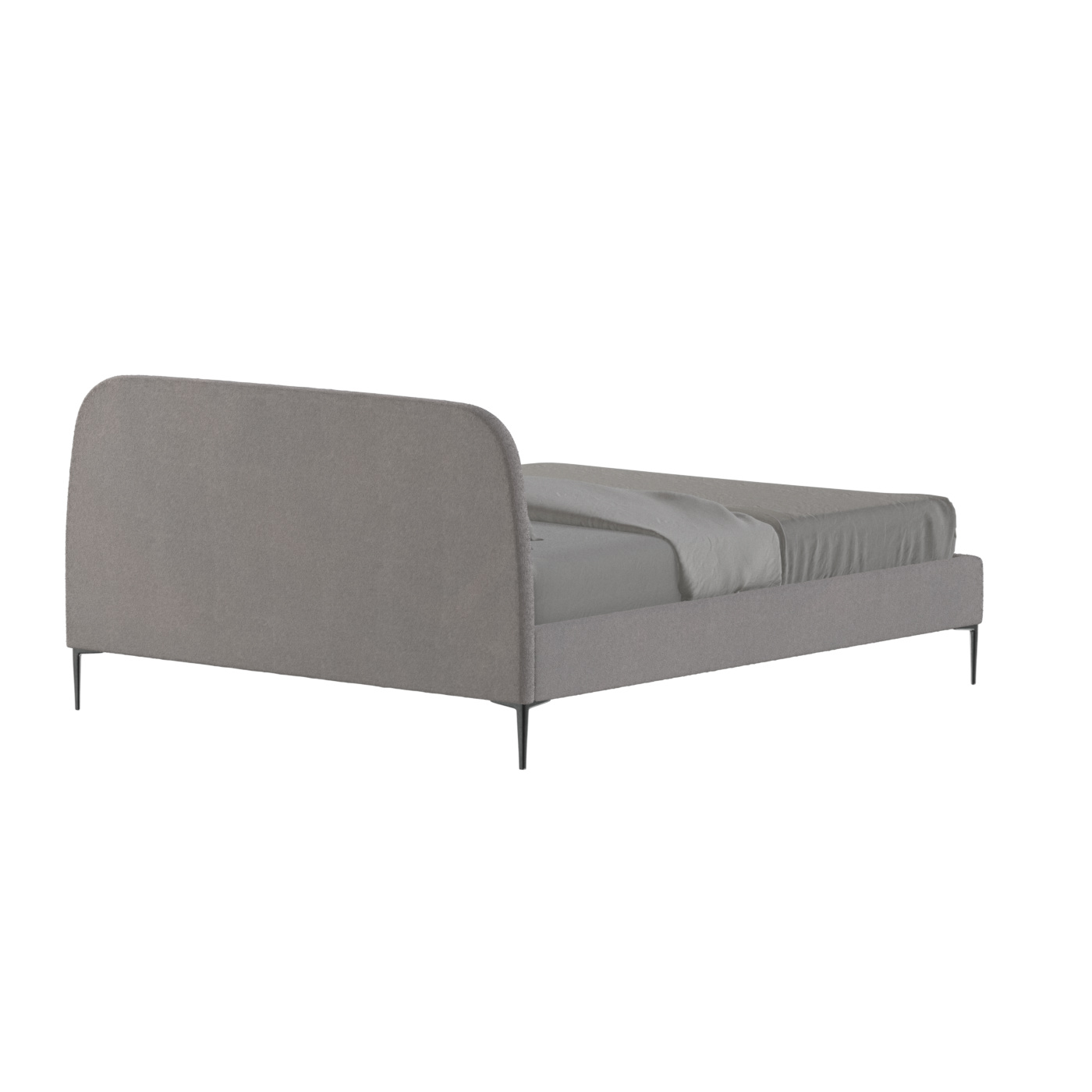 Anna Upholstered Bed with Vertical Headboard Detailing